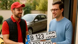 Numărul de înmatriculare, comandat online. Șoferii vor primi plăcuțele acasă, prin curier