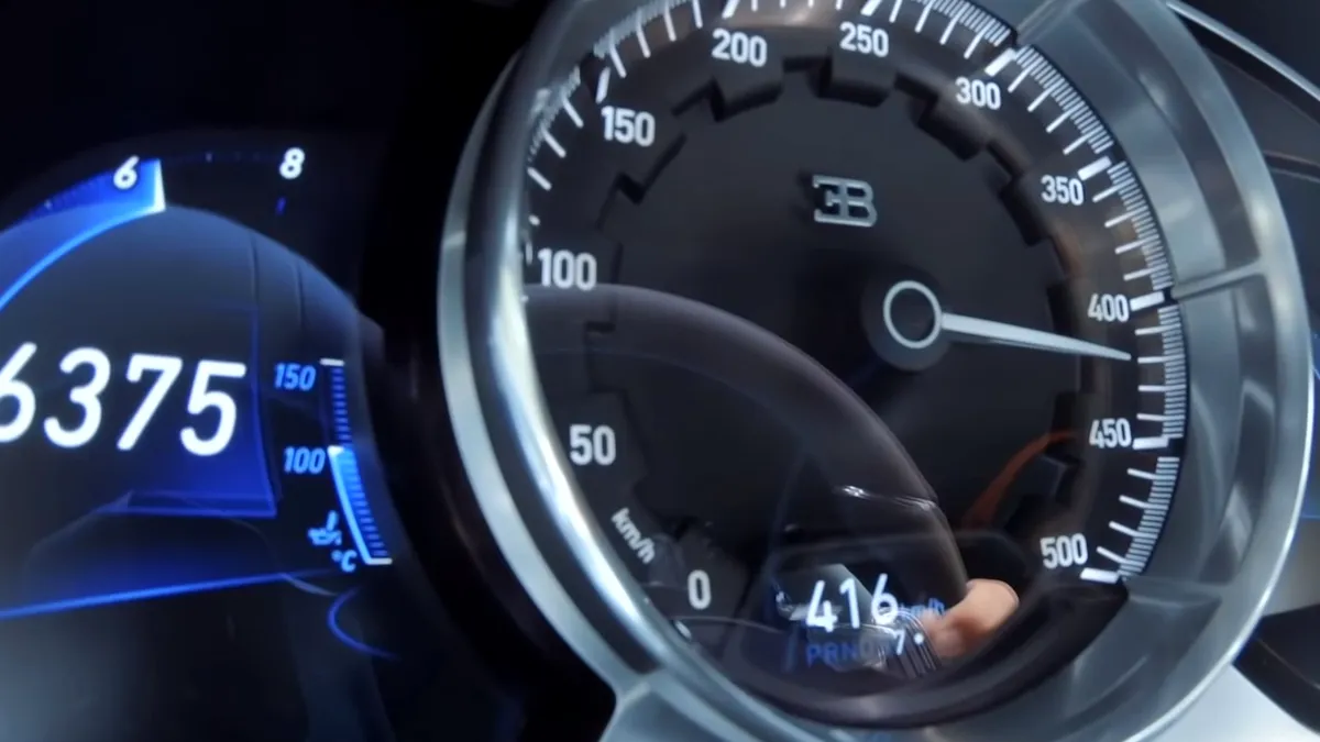 Un Bugatti Chiron Sport atinge viteza maximă de 420 km/h - VIDEO