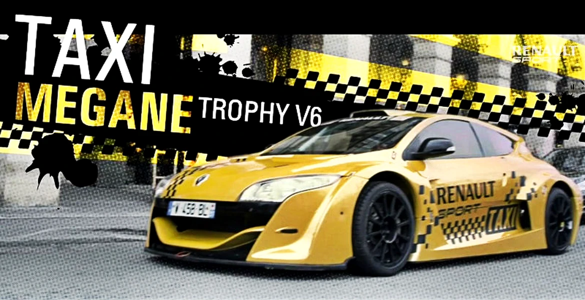 Renault Megane Trophy face pe taxiul în Paris. VIDEO
