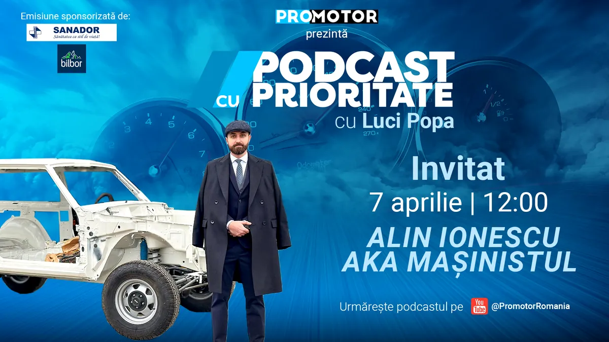 „Podcast cu Prioritate” #71 by ProMotor: Dialog cu Alin Ionescu (Mașinistul) despre Salonul Retromobile Paris 2025