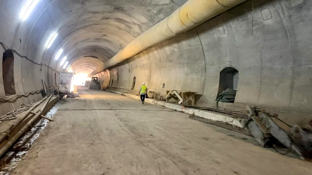 Cum arată tunelul Bata, cel mai spectaculos proiect feroviar din istoria recentă a României