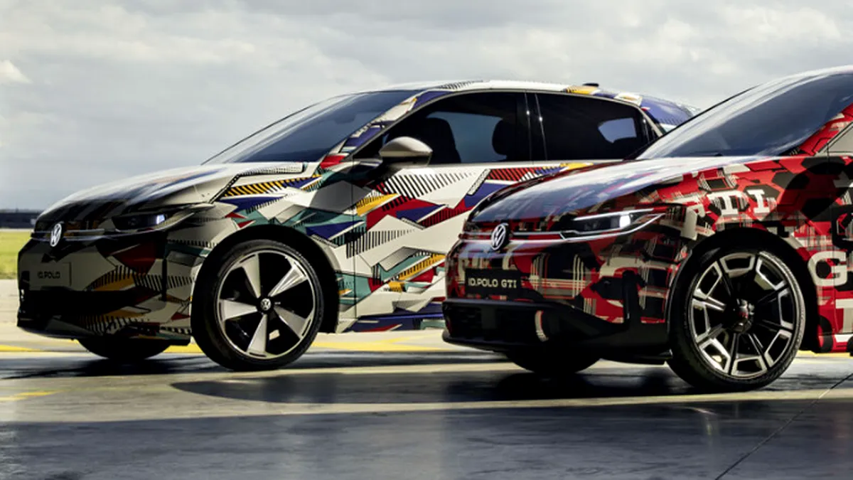 Volkswagen ID. Polo electric se dezvăluie la interior: ecrane cu design retro și butoane fizice