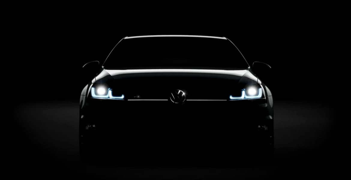 Volkswagen a publicat prima imagine-teaser oficială cu Golf R