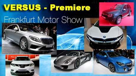 TOP 10: rivalităţi premiere importante la Salonul Auto Frankfurt 2013