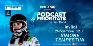 Simone Tempestini la „Podcast cu Prioritate” #86 by ProMotor: despre carieră, pasiunea pentru viteză și idolul său în motorsport