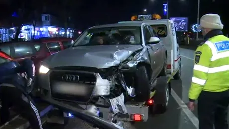 Două accidente rutiere au avut loc ieri seară pe bulevardul Iuliu Maniu. Şoferii spun că ar fi de vină poliţiştii - VIDEO