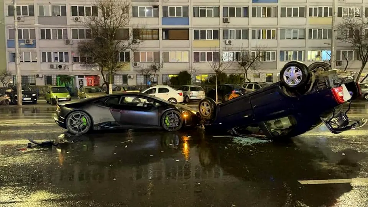 Accident Dacia Logan rasturnata 