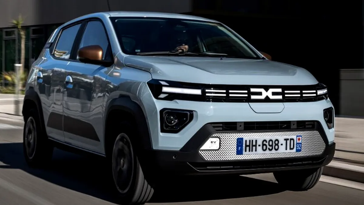 Dacia deschide comenzile în România pentru noul Spring, actualizat cu motorizări de 70 CP și 100 CP