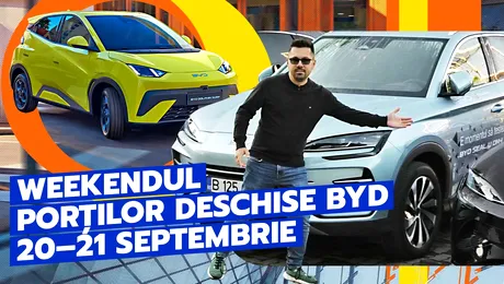 Weekendul Porți Deschise BYD la București: Test Drive pe 20–21 septembrie – VIDEO