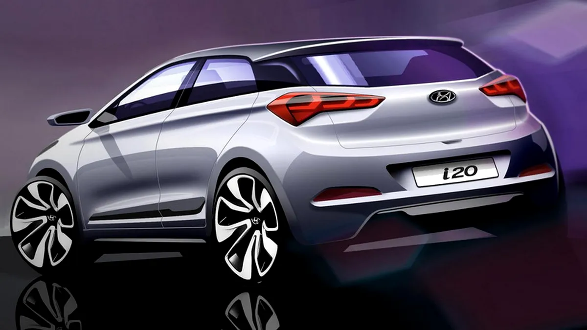 Primele schiţe cu noua generaţie Hyundai i20 ne arată viitorul rival al lui Polo