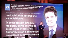 Nicușor Dan, mesaj la Gala MEDIAFAX 35: „Un adevărat reper pe piața media din România”
