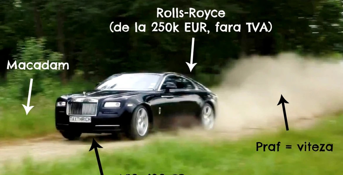 Rolls-Royce Wraith – viteză pe macadam şi drifturi pe câmp