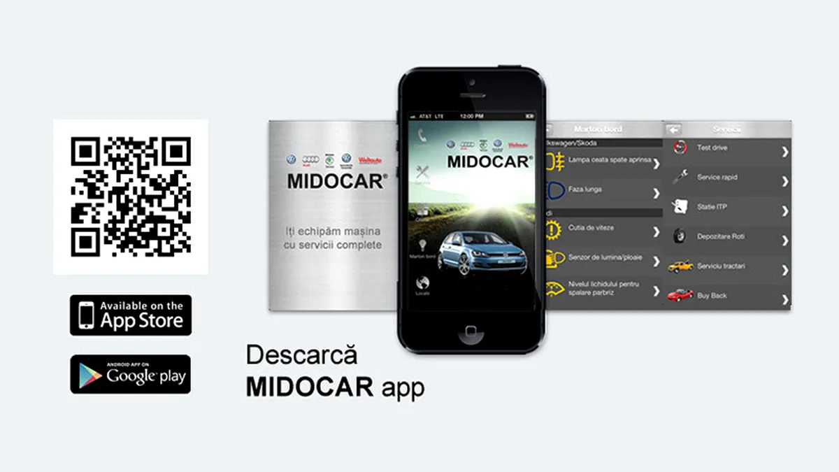 Posesorii de Volkswagen şi Audi au acum la dispoziţie aplicaţia Midocar Mobile