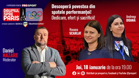 Fostele scrimere Roxana Scarlat și Andreea Doană, invitatele emisiunii „Drumul spre Paris” de joi, 18 ianuarie, de la ora 19:00