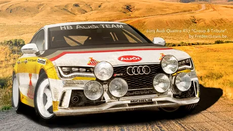 Concept de Audi RS7 inspirat din Audi Quattro S1