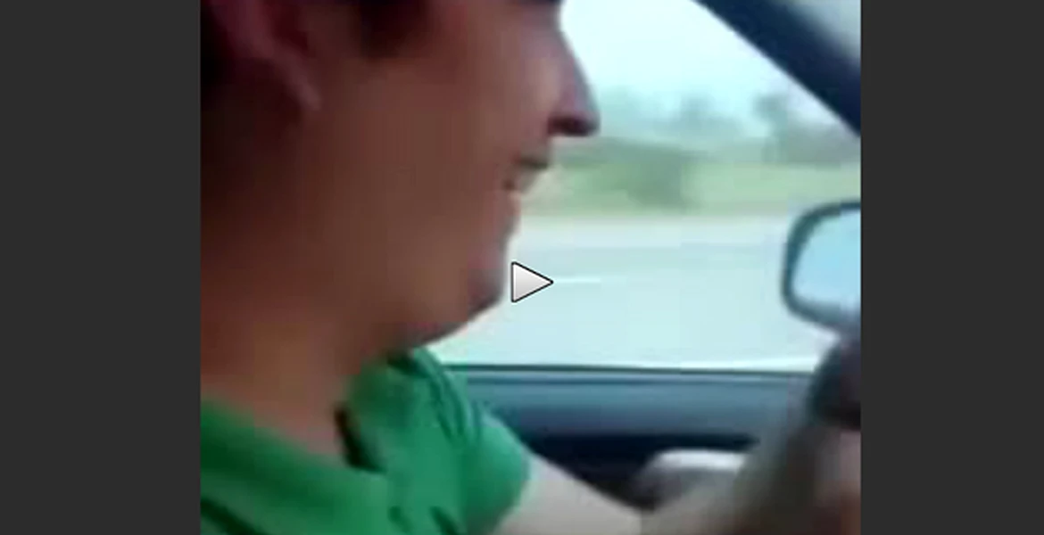 A vrut să facă o aroganţă într-un Logan, la 170 de Km/h, dar a fost o opţiune total greşită [VIDEO]