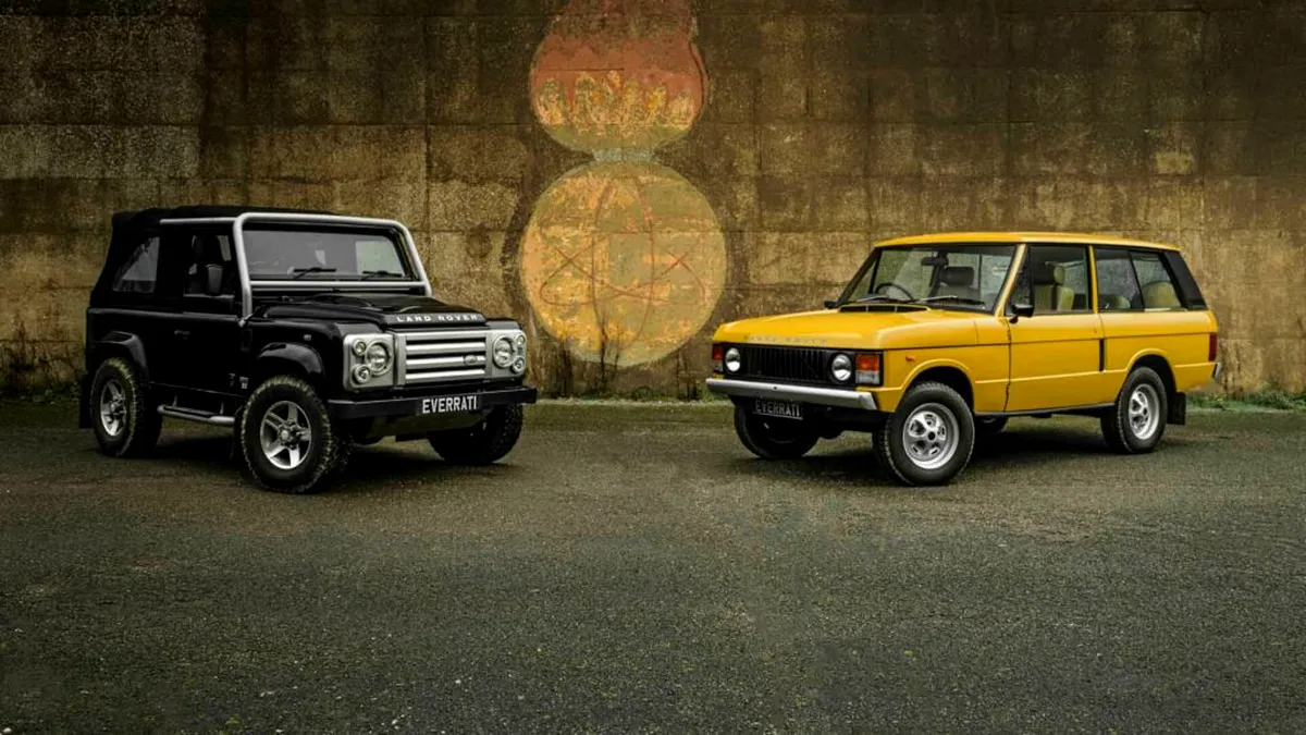Land Rover Defender și Range Rover au primit pachete electrice de conversie de la Everrati