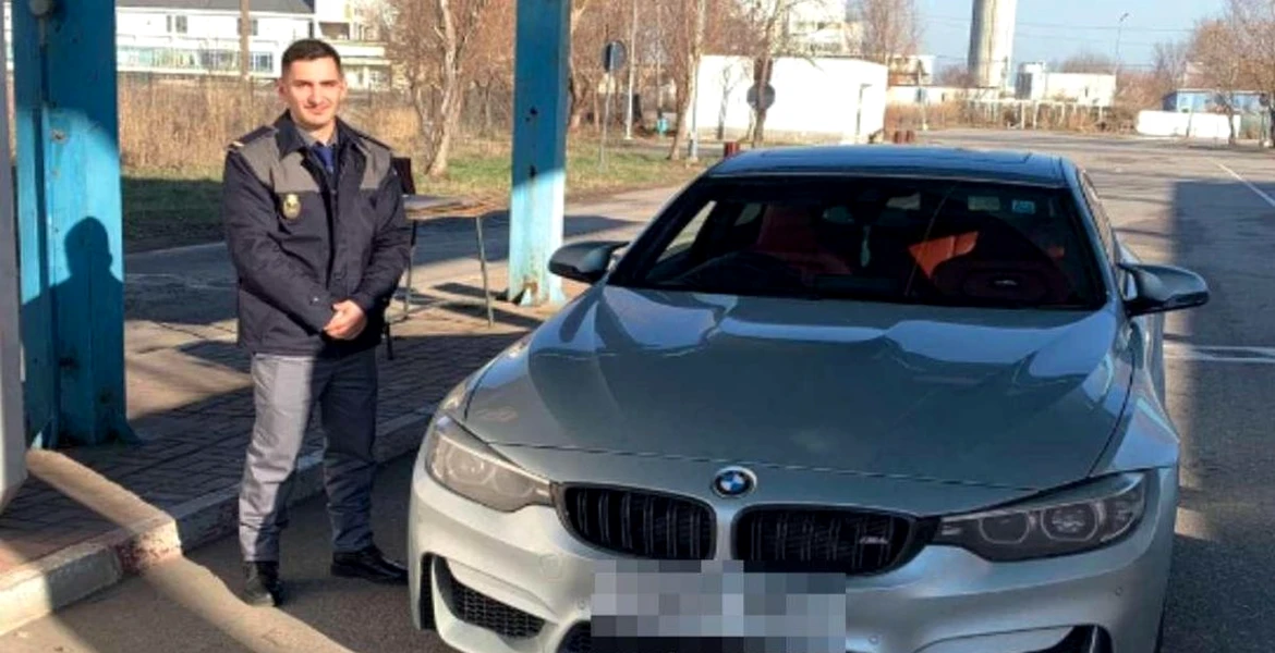 Un BMW M 4 căutat de polițiștii englezi a fost descoperit la Turnu Măgurele