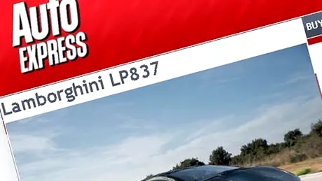Spionat şi chiar testat: Lamborghini Aventador