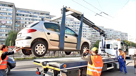 Ridicarea maşinilor parcate ilegal se schimbă peste noapte