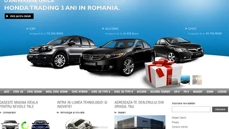 Honda Trading România – noul website
