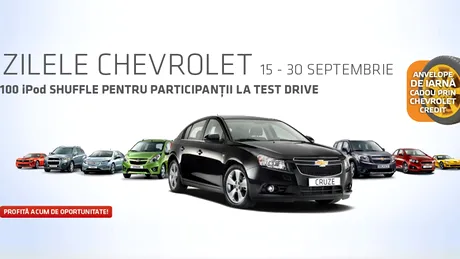 Oferte speciale, la Zilele Chevrolet