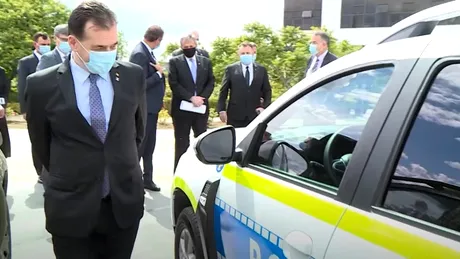 Ludovic Orban a văzut noua Dacia Duster de poliție și a condus un Sandero