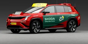 <span class='prepend'>Foto |</span> Cum arată Škoda Peaq pregătită pentru transmisiunea Tour de France, și ce dotări are?