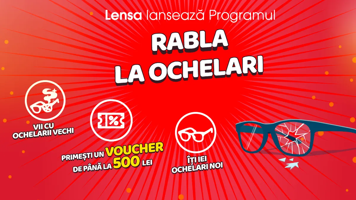 Un lanţ de optică din România a pornit programul Rabla la ochelari, la care s-au înscris peste 19.000 de oameni până în prezent