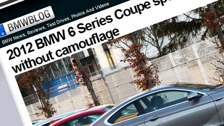 Spionat: BMW Seria 6 Coupe fără camuflaj