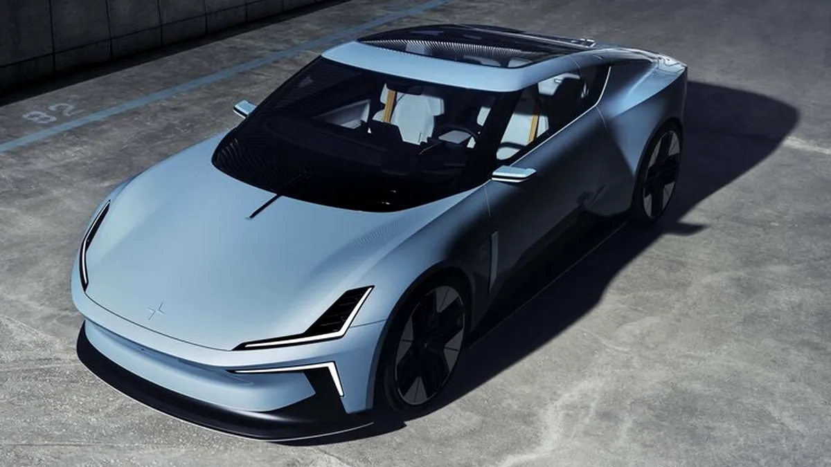 Polestar prezintă conceptul electric O2, cu o dronă integrată pentru filmări aeriene