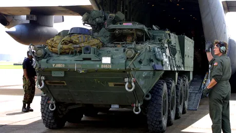 Vecinul de la sud al României se întărește: Bulgaria primește primele vehicule blindate Stryker