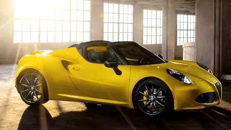 Alfa Romeo 4C Spider, imagini şi informaţii oficiale