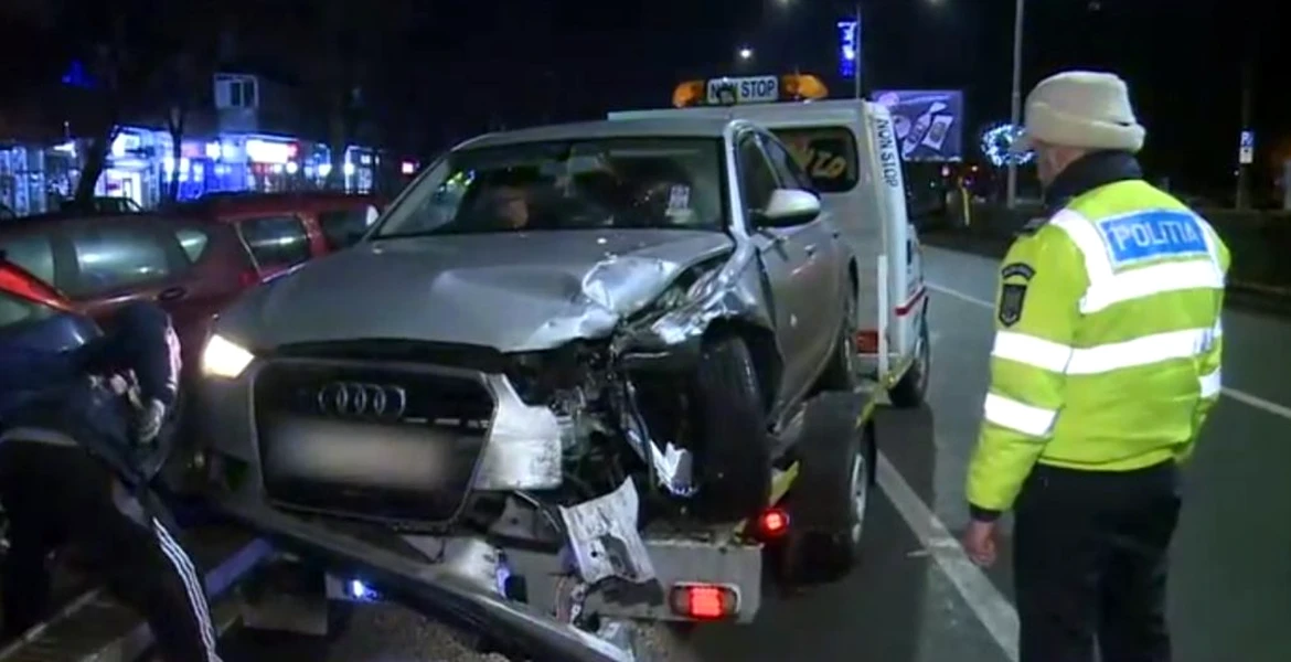 Două accidente rutiere au avut loc ieri seară pe bulevardul Iuliu Maniu. Şoferii spun că ar fi de vină poliţiştii – VIDEO