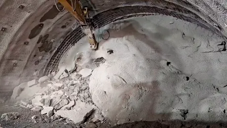 <span class='prepend'>Video |</span> Moment important pentru Autostrada A1. Au început săpăturile pentru tunelul de la Robești