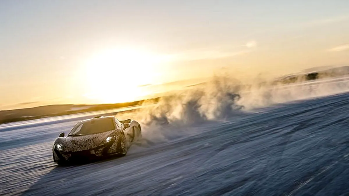 McLaren P1, testat la Cercul Polar. VIDEO