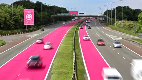 PinkZones: Şosele cu benzi speciale colorate în roz, destinate doar femeilor