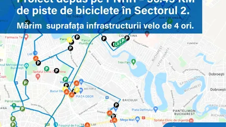Unde vor fi noile piste de biciclete din Sectorul 2 al Capitalei