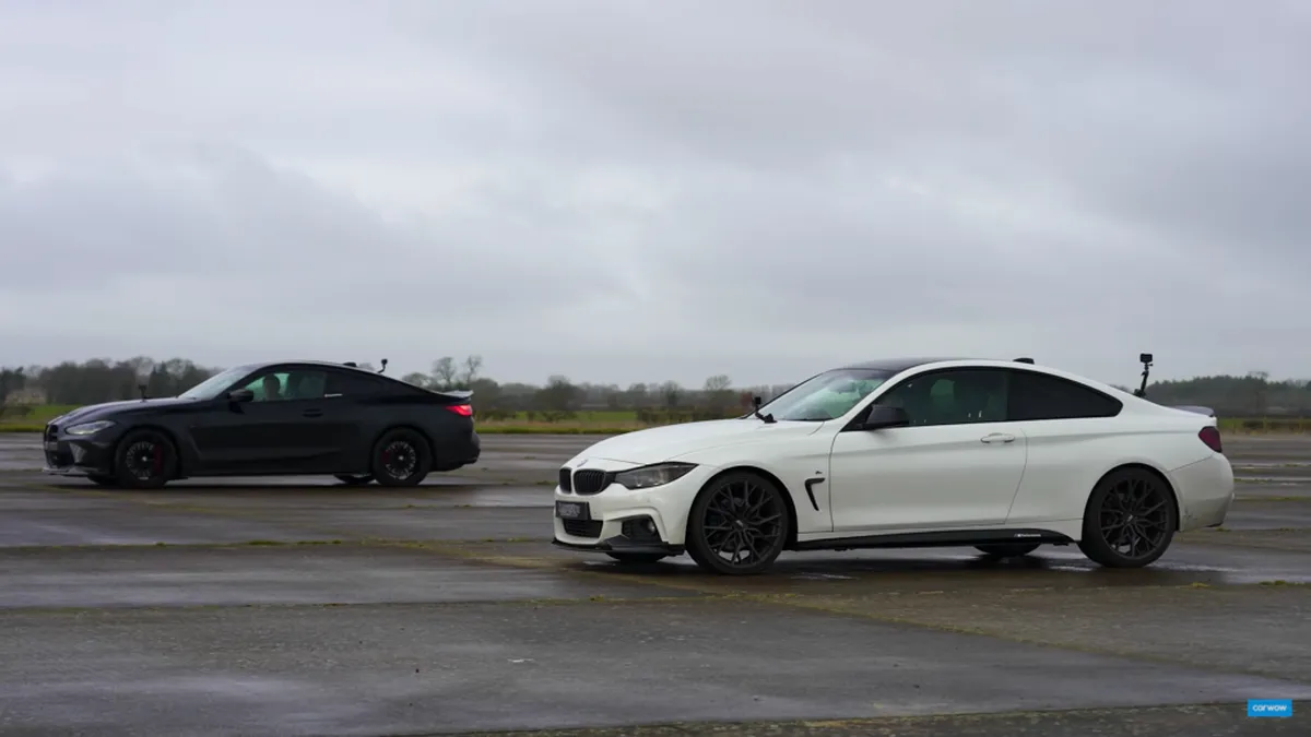 Benzină VS Diesel: BMW M4 împotriva unui BMW 430d modificat. Rezultatele sunt surprinzătoare - VIDEO