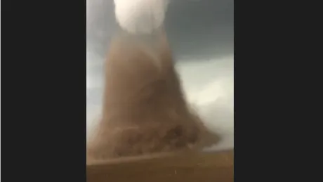 Tornadă impresionantă filmată la Drajna - VIDEO