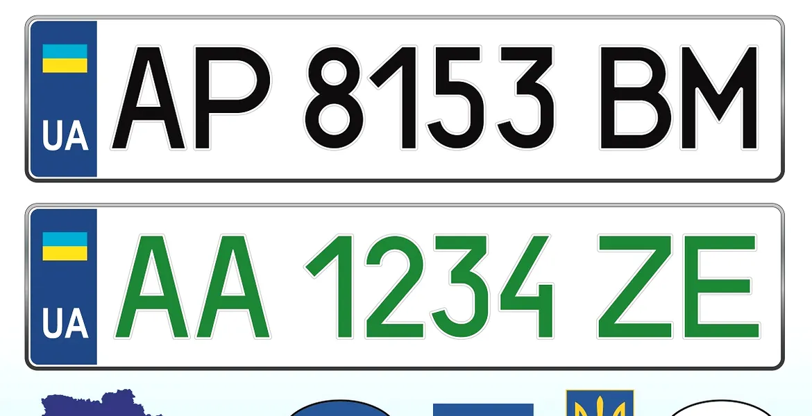 Ucraina va elimina literele Z și V de pe plăcuțele de înmatriculare. Sunt un simbol al agresiunii rusești