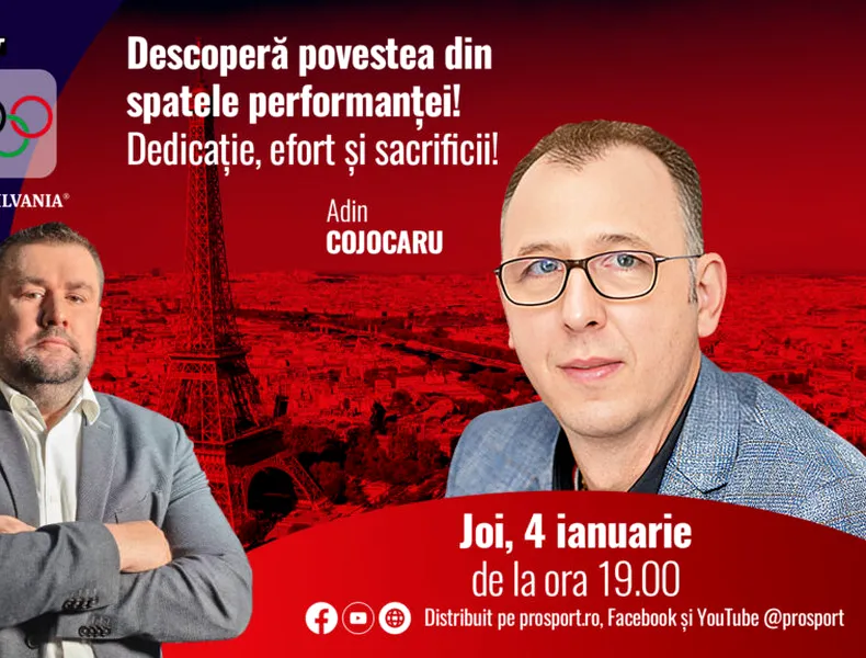Adin Cojocaru, președintele FR de Volei, este invitatul emisiunii ,,Drumul spre Paris’’ de joi, 4 ianuarie, de la ora 19:00