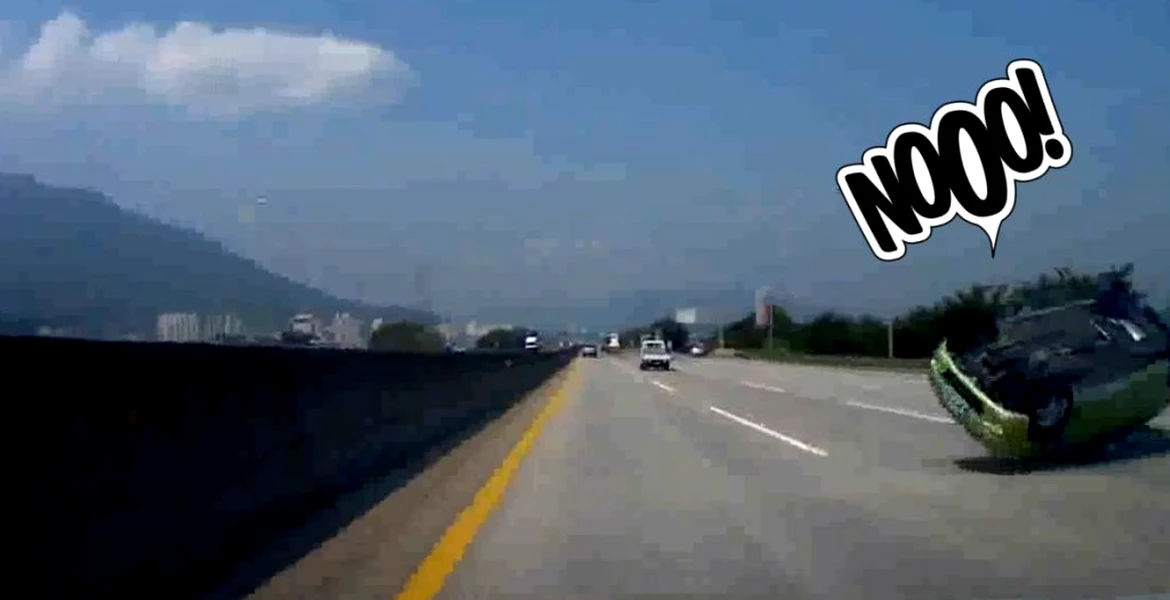 VIDEO: Neatenţia pe autostradă face victime