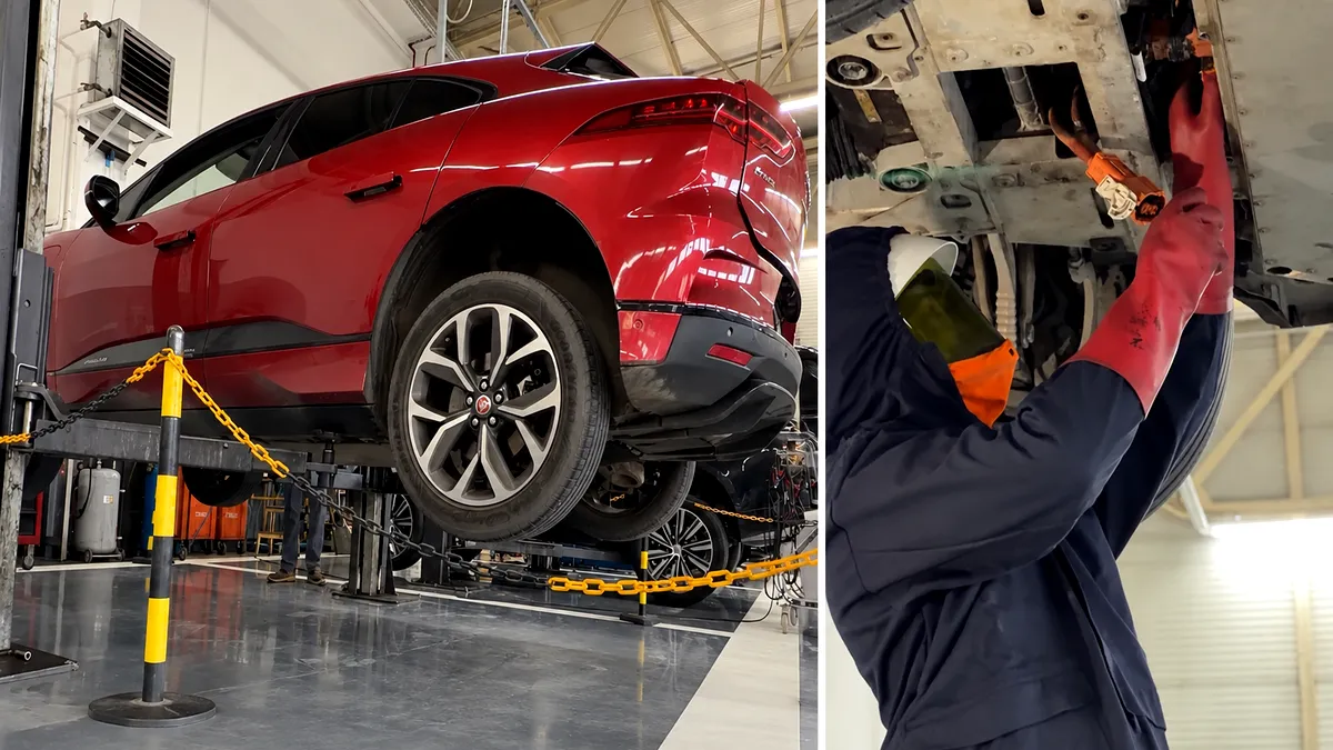 Video - Trebuie schimbată toată bateria unei mașini electrice dacă se defectează un modul? Cum se repară un Jaguar I-PACE la Țiriac Auto