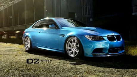 BMW E92 M3 Atlantis Blue cu roţi D2FORGED. Superb!