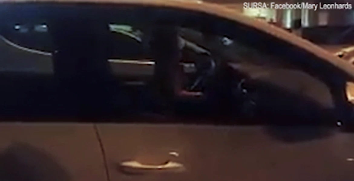 Constanţa – Două fetiţe au fost lăsate singure în maşină şi au pornit motorul – VIDEO