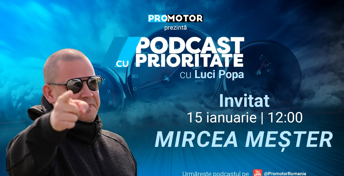 „Podcast cu Prioritate” #30 apare luni, 15 ianuarie, ora 12:00. Invitat: Mircea Meșter