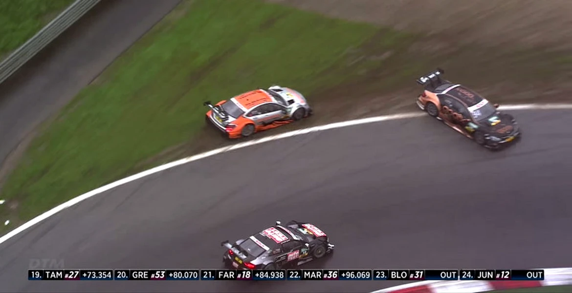 Lovituri sub centură în DTM: cum a scos un pilot Audi din joc doi piloţi Mercedes-Benz