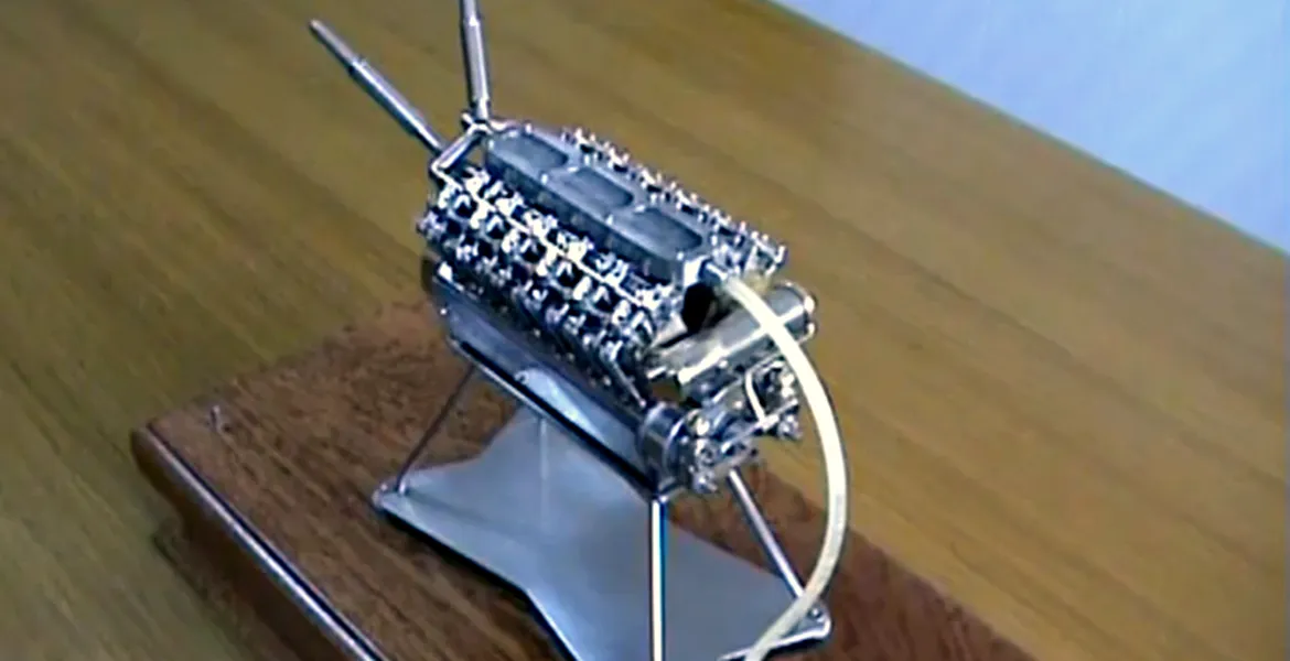 VIDEO: Cel mai mic motor V12 din lume