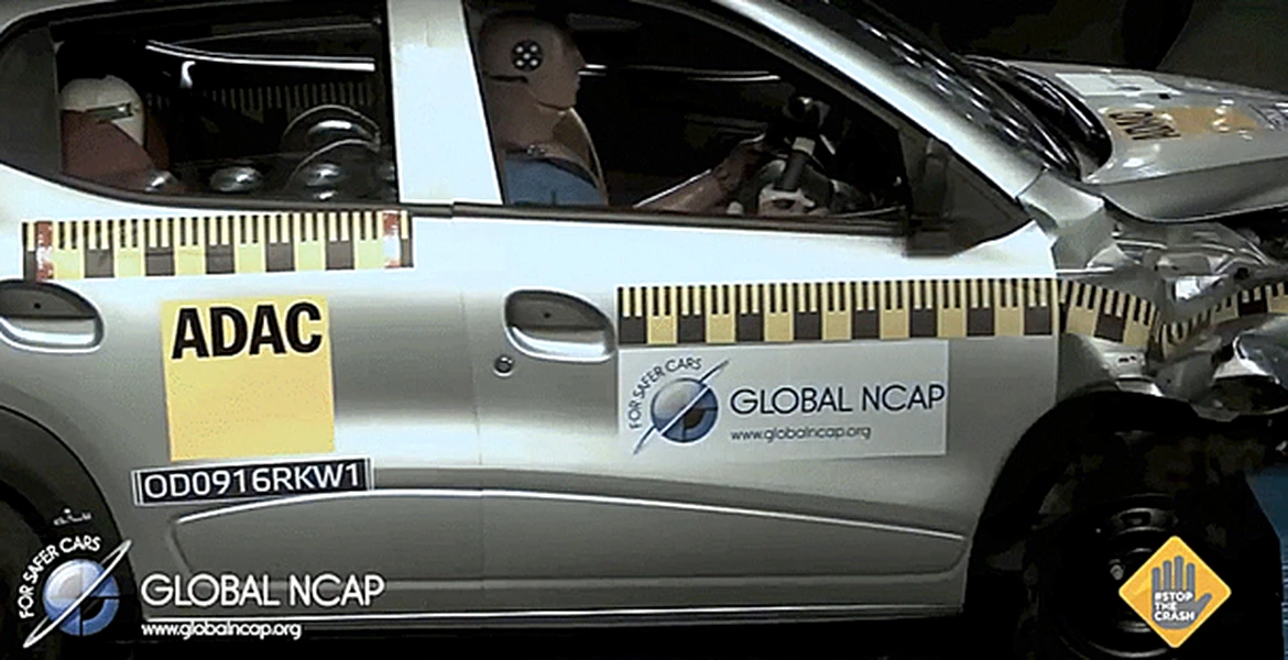 Cum se comportă la crash-test maşinile cu 0 stele de siguranţă EuroNCAP – VIDEO